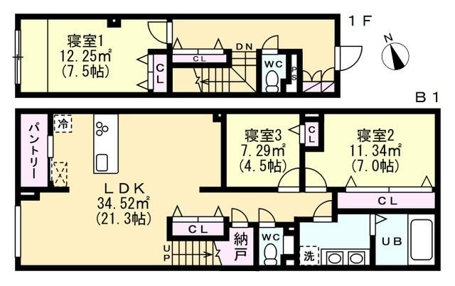 102号室 の間取り図