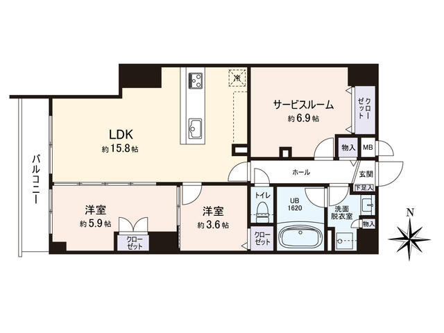 102号室 の間取り図