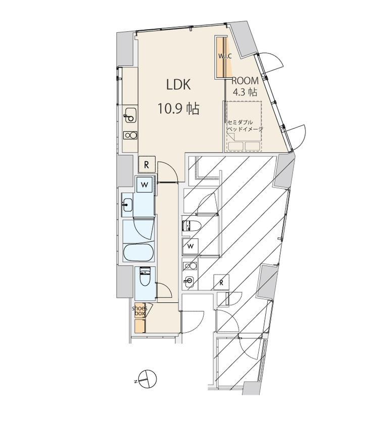 501号室 の間取り図