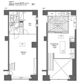 1201号室 の間取り図
