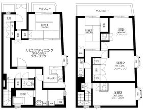 105号室 の間取り図