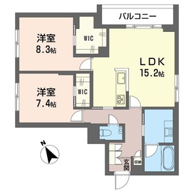201号室 の間取り図