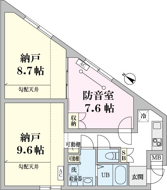501号室 の間取り図