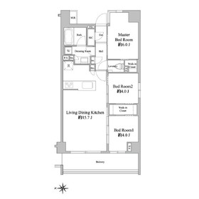 0303号室 の間取り図