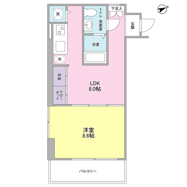 201号室 の間取り図