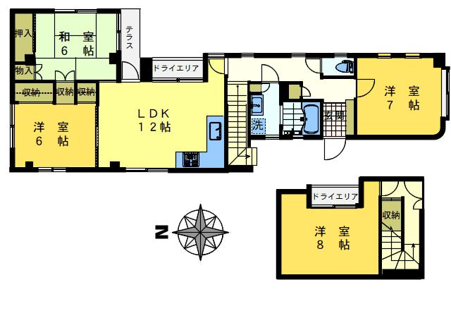 101号室 の間取り図
