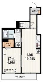 302号室 の間取り図