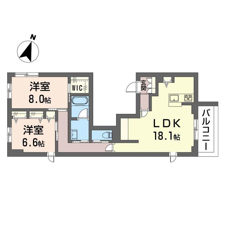 301号室 の間取り図