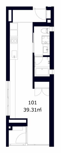 101号室 の間取り図