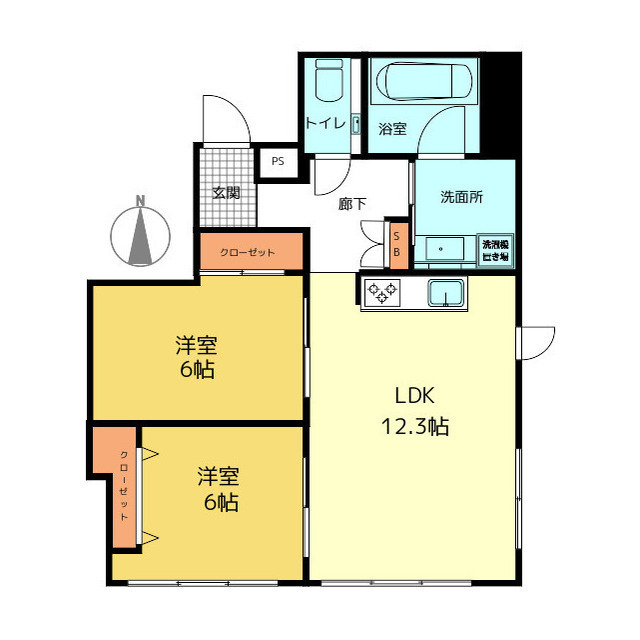 101号室 の間取り図