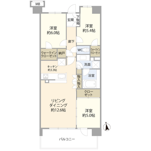 6階 3LDK
