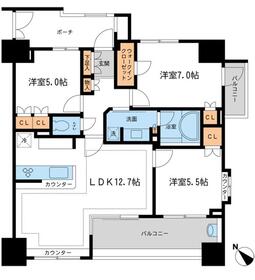 0704号室 の間取り図