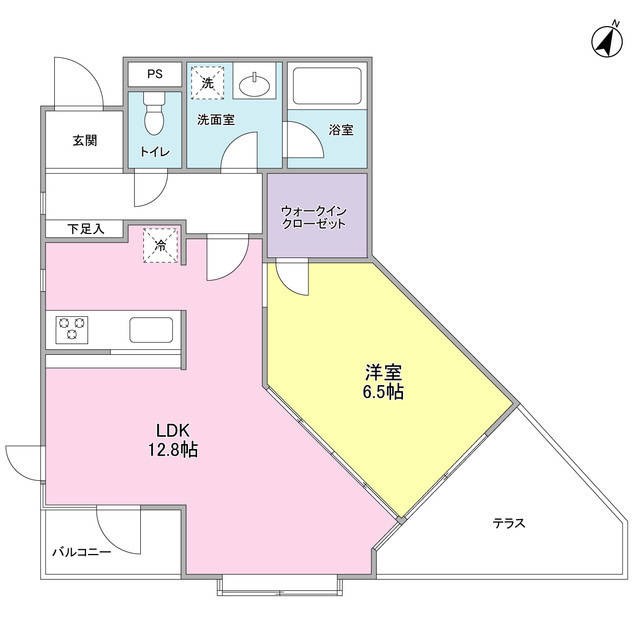 201号室 の間取り図