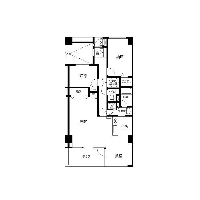 402号室 の間取り図