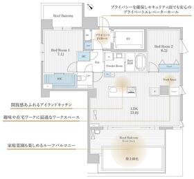 1001号室 の間取り図