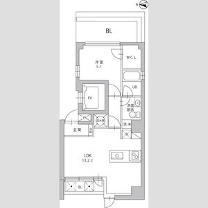 501号室 の間取り図