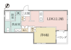 303号室 の間取り図