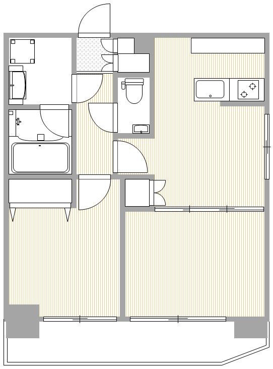 701号室 の間取り図