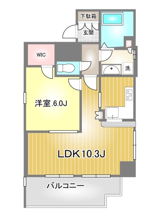 1106号室 の間取り図