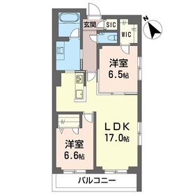 303号室 の間取り図