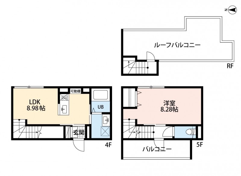 402号室 の間取り図