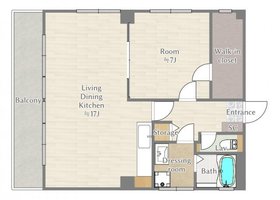 501号室 の間取り図