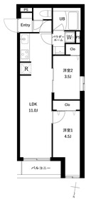 0101号室 の間取り図