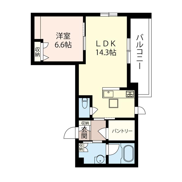 101号室 の間取り図