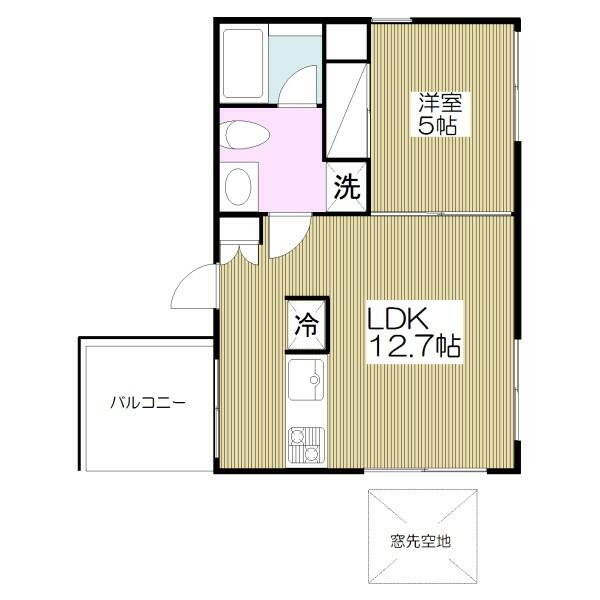 203号室 の間取り図