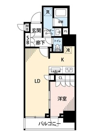 504号室 の間取り図