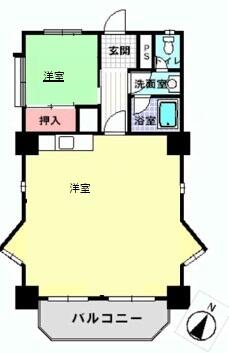 402号室 の間取り図