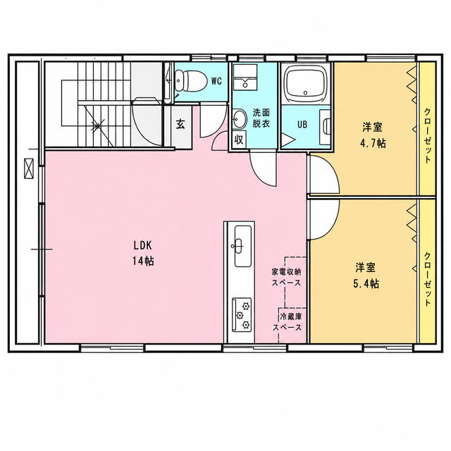 201号室 の間取り図