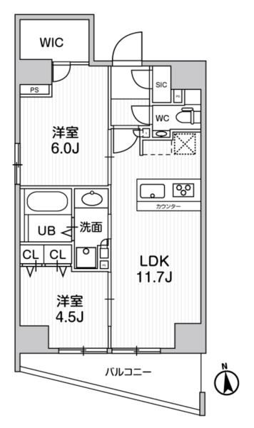 1001号室 の間取り図