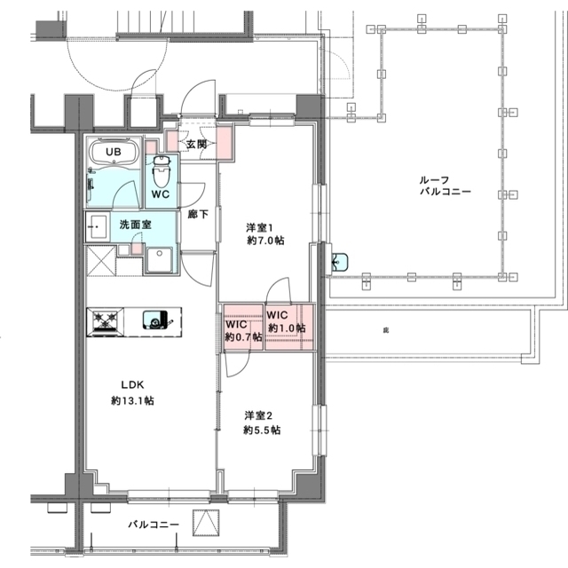 301号室 の間取り図
