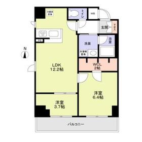402号室 の間取り図