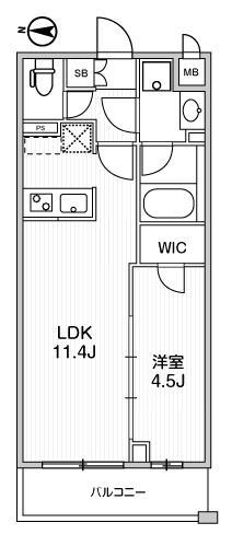 101号室 の間取り図