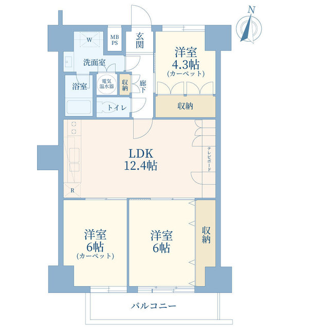 805号室 の間取り図