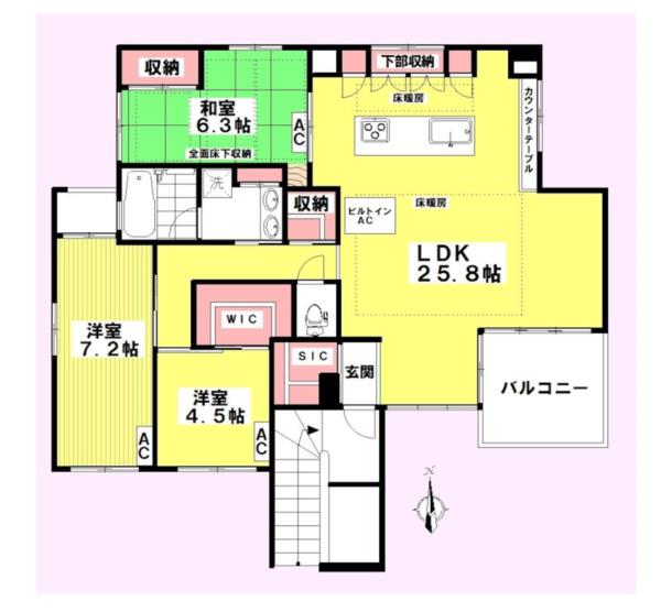 2F の間取り図
