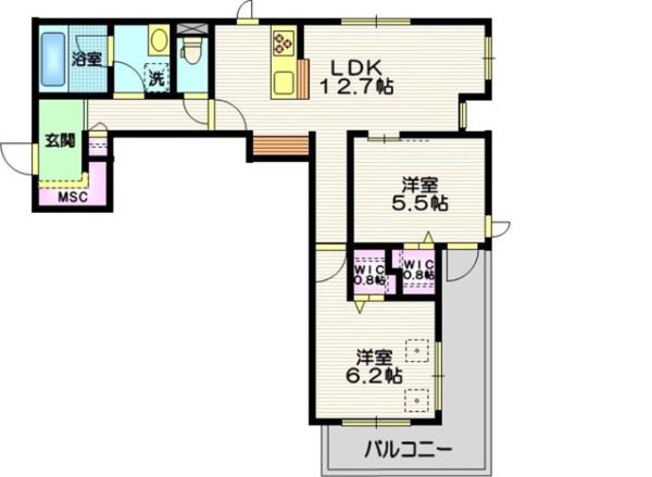 2-D の間取り図