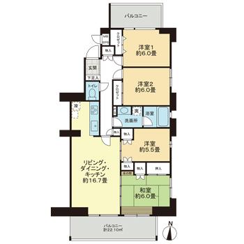 502号室 の間取り図
