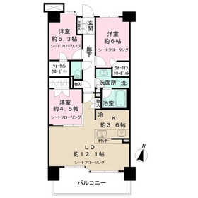 202号室 の間取り図