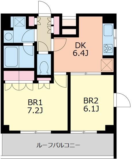 211号室 の間取り図