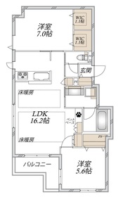 301号室 の間取り図