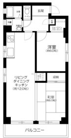 202号室 の間取り図