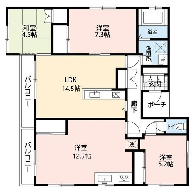 301号室 の間取り図