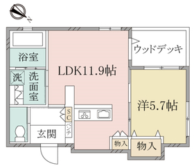 102号室 の間取り図