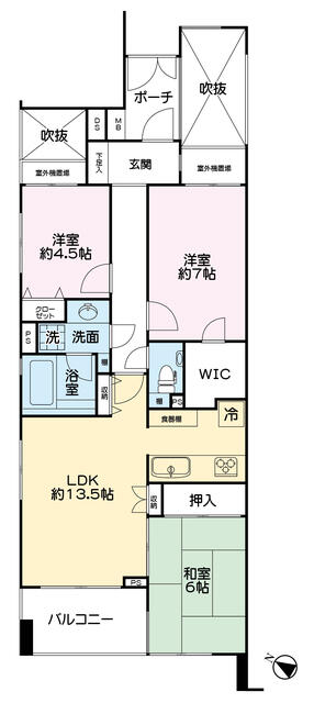 305号室 の間取り図