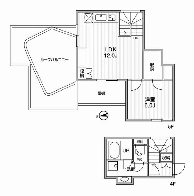 501号室 の間取り図
