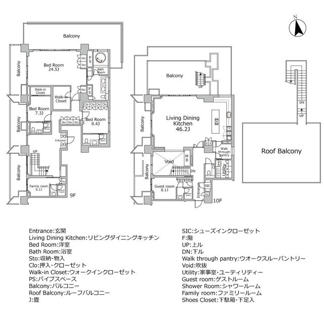 903号室 の間取り図