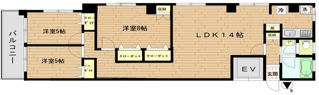 2階部分 の間取り図